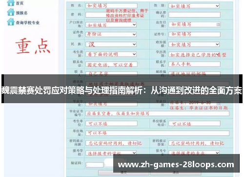 魏震禁赛处罚应对策略与处理指南解析：从沟通到改进的全面方案